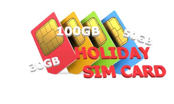 Tourist holiday sim card